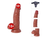 Çift Katmanlı Ultra Yumuşak Dokulu 17 Cm Realistik Kemerli Penis Çift Katmanlı Ultra Yumuşak Dokulu 17 Cm Realistik Kemerli Penis