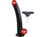 Cock Gerçekçi Yumuşak Dokulu 31 Cm Zenci Strap On Dildo  Cock Gerçekçi Yumuşak Dokulu 31 Cm Zenci Strap On Dildo