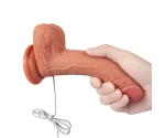 Crowley 18 Cm 10 Fonksiyonlu Titreşimli Ultra Yumuşak Kemerli Realistik Penis
