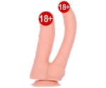 Damarlı 23 Cm Yumuşak Double Realistik Dildo