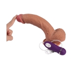 Ultra Gerçekçi 21 cm 10 Modlu Titreşimli Realistik Penis