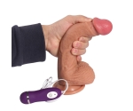Ultra Gerçekçi 21 cm 10 Modlu Titreşimli Realistik Penis