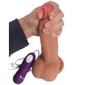 Ultra Gerçekçi 21 cm 10 Modlu Titreşimli Realistik Penis