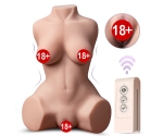 Dela Uzaktan Kumandalı Yarım Vücut Titreşimli Ve Emişli Realistik Kalça