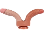 Dildo Series 21 Cm Yumuşak Esnek Realistik Double Penis