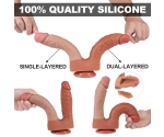 Dildo Series 21 Cm Yumuşak Esnek Realistik Double Penis