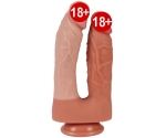 Dildo Series 21 Cm Yumuşak Esnek Realistik Double Penis