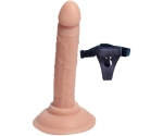 Dildo Series Anal ve Vajinal Yumuşak Dokulu 14 Cm Takma Penis