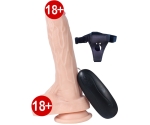 Dildo Series Dragon 21 Cm 10 Modlu Titreşimli Strap On Realistik Penis