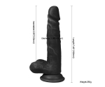 Dildo Series Fairy Dragon 19 Cm Belden Bağlamalı Realistik Siyah Penis
