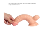 Dildo Series Gerçekci Damarlı Detaylı Esnek 17 Cm Belden Bağlamalı Penis