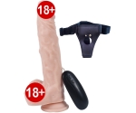 Dildo Series Hero 24 Cm 10 Modlu Titreşimli Strap On Realistik Penis Dildo Series Hero 24 Cm 10 Modlu Titreşimli Strap On Realistik Penis