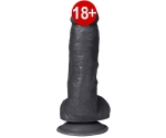 Dildo Series Kassadin 15 Cm Realistik Dokuda Siyah Penis Dildo