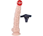 Dildo Series Knight 25 Cm Belden Bağlamalı Dev Penis