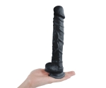 Dildo Series Knight 25 Cm Realistik Dev Belden Bağlamalı Zenci Penis	