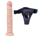 Dildo Series Luxman 24 Cm Bükülebilir Esnek Belden Bağlamalı Kemerli Penis