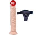 Dildo Series Luxman 24 Cm Bükülebilir Esnek Belden Bağlamalı Kemerli Penis