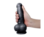 Dildo Series Mars 20 Cm Esnek Dokuda Realistik Siyah Penis