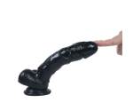 Dildo Series Beast 19 Cm Esnek Siyah Kemerli Realistik Penis