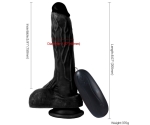 Dildo Series Siyah Dragon 21 Cm 10 Modlu Titreşimli Realistik Penis