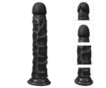 Dildo Series Siyah Iron 24 Cm Esnek  Realistik Penis Dildo