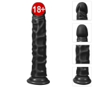 Dildo Series Siyah Iron 24 Cm Esnek  Realistik Penis Dildo