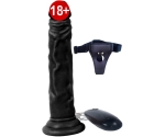 Dildo Series Siyah Naruto 19 Cm Titreşimli Belden Bağlamalı Realistik Penis Dildo Series Siyah Naruto 19 Cm Titreşimli Belden Bağlamalı Realistik Penis