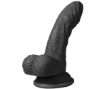Dildo Series Siyah Vincy 13 Cm  Kullanılabilen Realistik Penis