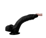 Dildo Series Yuan 21 Cm Belden Bağlamalı Siyah Realistik Penis