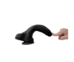 Dildo Series Siyah Dragon 21 Cm Belden Bağlamalı Realistik Penis