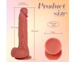 Dln 22 Cm Kumandalı Git Gel Darbeli Silikon Titreşimli Realistik Penis