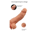 Dong 19 Cm Kıkırdaklı Liquid Silikon Ultra Yumuşak Kemerli Penis