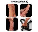 Dong 19 Cm Kıkırdaklı Liquid Silikon Ultra Yumuşak Kemerli Penis
