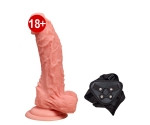 Dong 19 Cm Kıkırdaklı Liquid Silikon Ultra Yumuşak Kemerli Penis