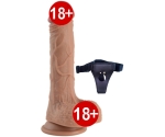 Double Layer Çift Katmanlı Ultra Yumuşak 21 Cm Kemerli Penis	