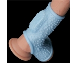 Drip Knights Ring Titreşimli Testis ve Yarım Penis Kılıfı