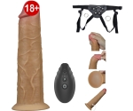Dual Layer Platinyum 20 Cm Silikon Kumandalı Şarjlı Dönebilen Hareketli Kemerli Penis Dual Layer Platinyum 20 Cm Silikon Kumandalı Şarjlı Dönebilen Hareketli Kemerli Penis