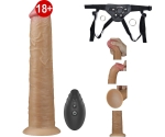 Dual Layer Platinyum 25 Cm Silikon Kumandalı Şarjlı Dönebilen Hareketli Titreşimli Kemerli Penis Dual Layer Platinyum 25 Cm Silikon Kumandalı Şarjlı Dönebilen Hareketli Titreşimli Kemerli Penis