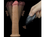 Dual Layer Platinyum 25 Cm Silikon Kumandalı Şarjlı Dönebilen Hareketli Titreşimli Penis