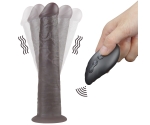 Dual Layer Platinyum 25 Cm Silikon Kumandalı Şarjlı Dönebilen Titreşimli Penis