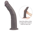 Dual Layer Platinyum 25 Cm Silikon Kumandalı Şarjlı Dönebilen Titreşimli Penis
