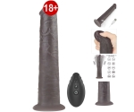 Dual Layer Platinyum 25 Cm Silikon Kumandalı Şarjlı Dönebilen Titreşimli Penis