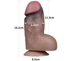 Dual Layer Platinyum Silikon 18 Cm Ultra Gerçekci Realistik Penis Dual Layer Platinyum Silikon 18 Cm Ultra Gerçekci Realistik Penis