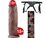Dual Layer Platinyum Silikon 30 Cm XXL Ultra Gerçekci Kalın Realistik Kemerli Penis Dual Layer Platinyum Silikon 30 Cm XXL Ultra Gerçekci Kalın Realistik Kemerli Penis