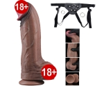 Dual Layer Platinyum Silikon 33 Cm XXL Ultra Gerçekci Kalın Realistik Kemerli Penis Dual Layer Platinyum Silikon 33 Cm XXL Ultra Gerçekci Kalın Realistik Kemerli Penis