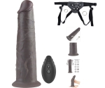 Dual Layer Platinyum Siyah 20 Cm Silikon Kumandalı Şarjlı Dönebilen Titreşimli Kemerli Penis Dual Layer Platinyum Siyah 20 Cm Silikon Kumandalı Şarjlı Dönebilen Titreşimli Kemerli Penis