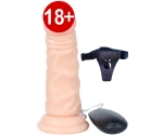 Dvn 13 Cm 20 Modlu Titreşimli Belden Bağlamalı Realistik Penis