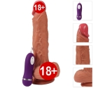 Dylan Ultra Yumuşak 22 Cm 10 Fonksiyonlu Titreşimli Realistik Penis