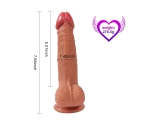 Ultra Gerçekci Ekstra Yumuşak Dokulu Çift Katmanlı 19 Cm Realistik Penis Dildo