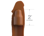 Fantasy Extension Elite 20 Cm Caramel Silikon Penis Kılıfı 